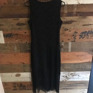 Sassy fringe midi dress